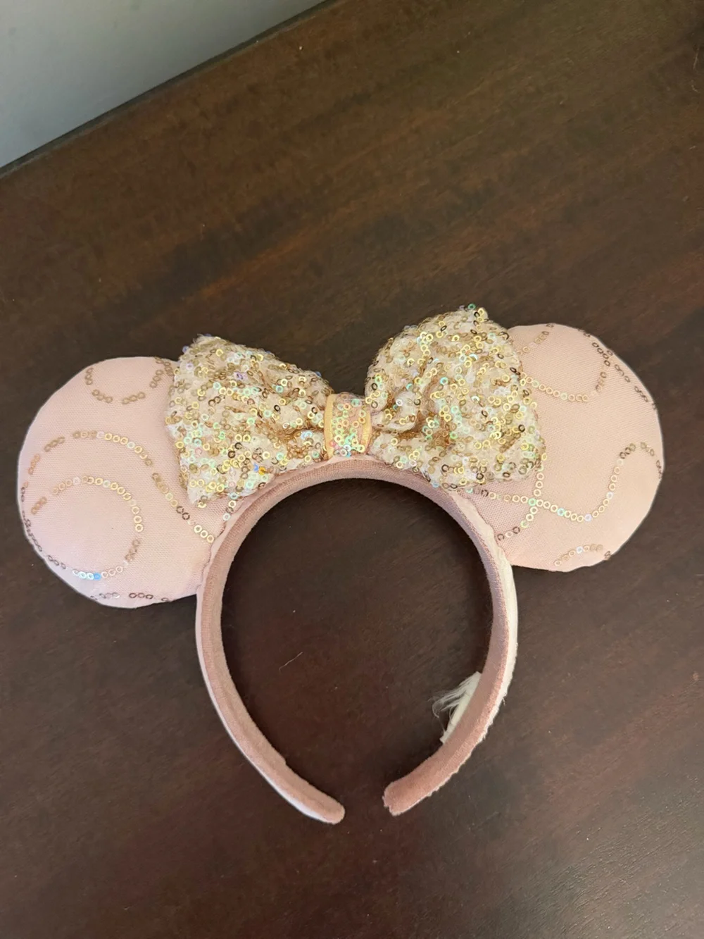 Disney Pink Sequin Minnie Mouse Ear Headband